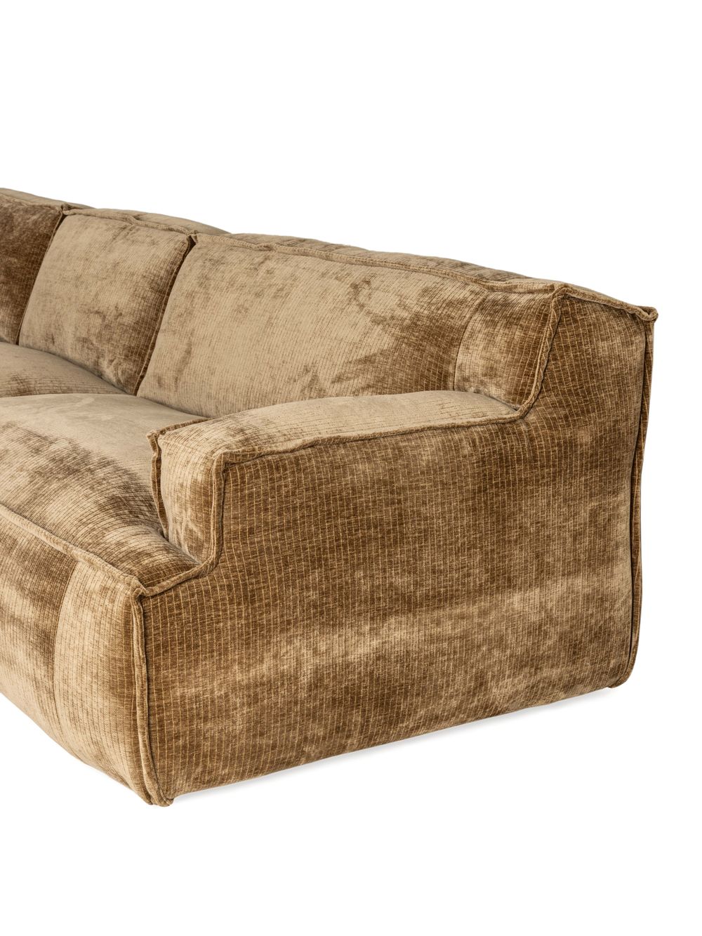 Hoeksalon PLATANI - Bruin ribfluweel C-ESS-PL-HKS1