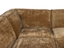 Hoeksalon PLATANI - Bruin ribfluweel C-ESS-PL-HKS1