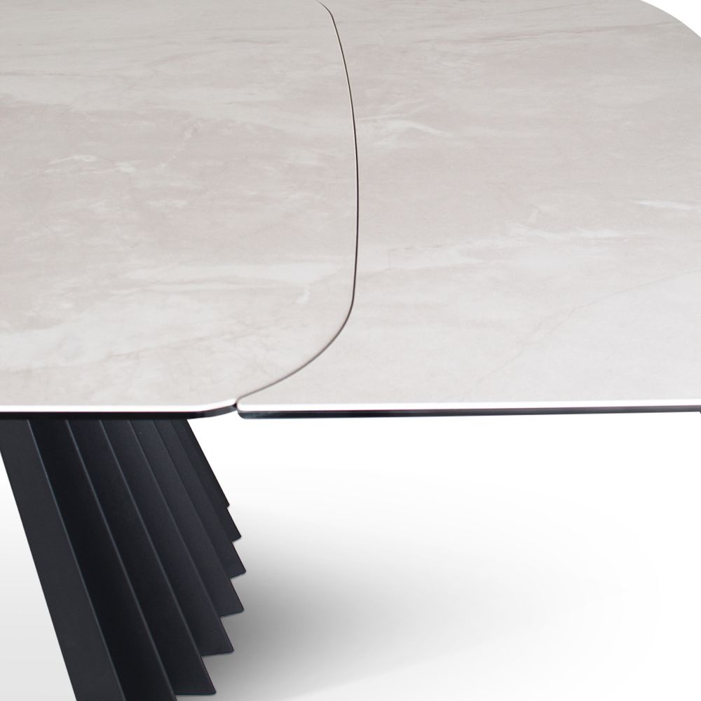 Uittrekbare tafel PAYA - Beige keramiek VDC TA-01053