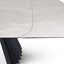 Uittrekbare tafel PAYA - Beige keramiek VDC TA-01053
