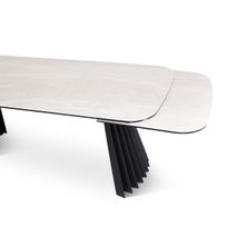 Uittrekbare tafel PAYA - Beige keramiek VDC TA-01053