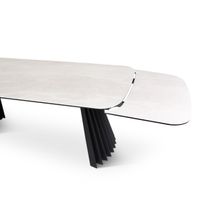 Uittrekbare tafel PAYA - Beige keramiek VDC TA-01053