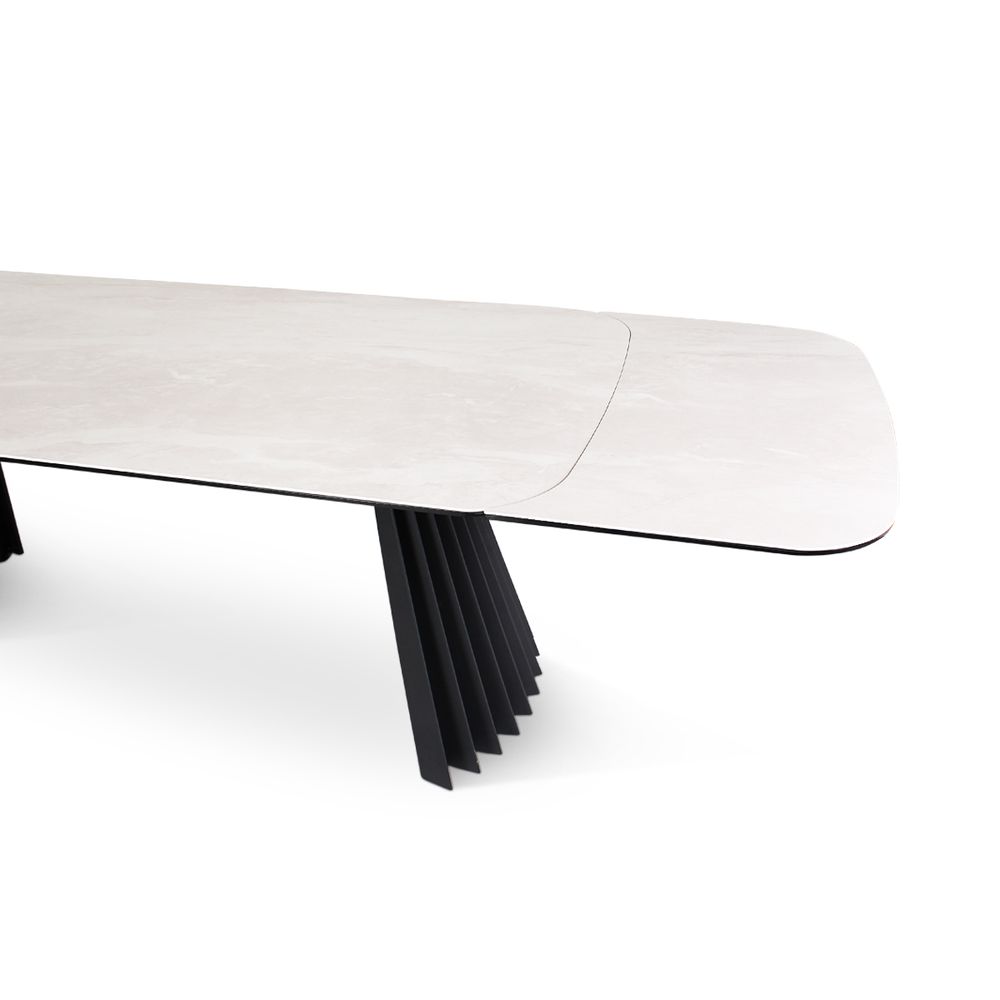 Uittrekbare tafel PAYA - Beige keramiek VDC TA-01053