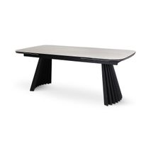 Uittrekbare tafel PAYA - Beige keramiek VDC TA-01053