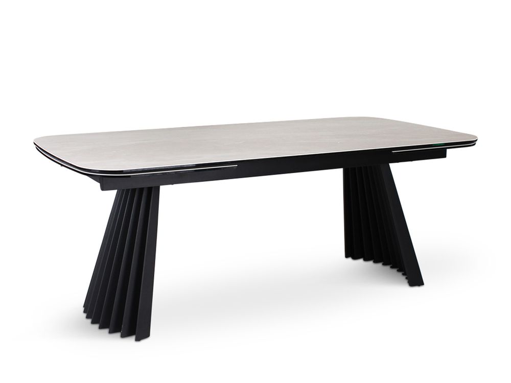 Uittrekbare tafel PAYA - Beige keramiek VDC TA-01053