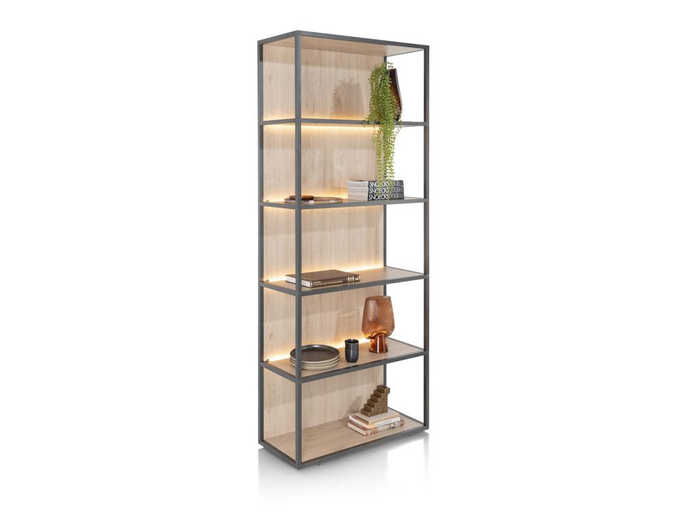 Boekenkast LINDFIELD - Eikenlook XOO 51569LNO