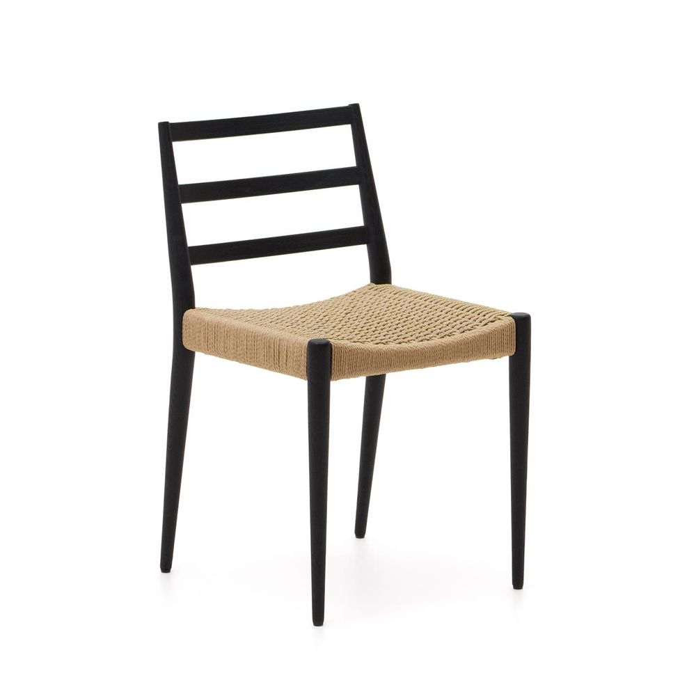 Stoel ANALY - Massief eikenhout/Zwart KAV C0100127CP46