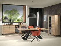 Eetkamer ROXANNE - Marmer/Hout C-LIE ROXANNE EK