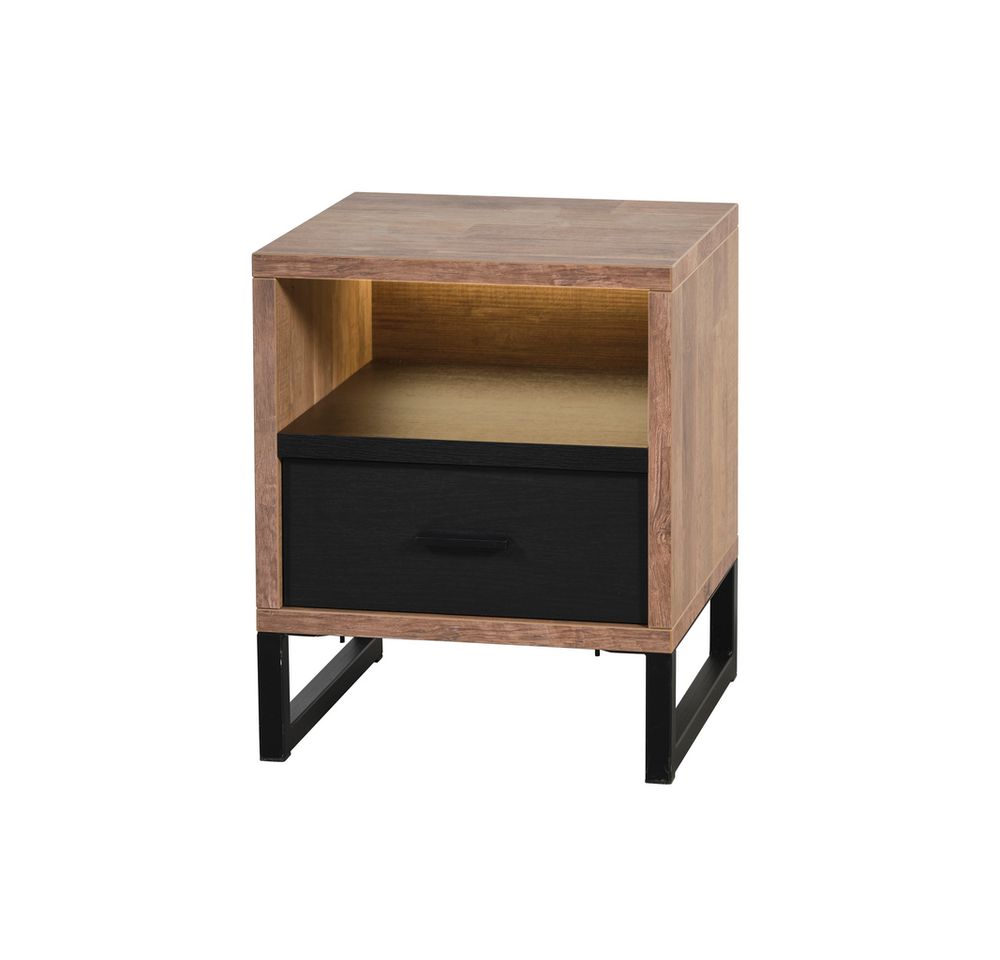 Slaapkamer JAIPUR - Old teak/Elegant Black C-MBR-JP-SK1