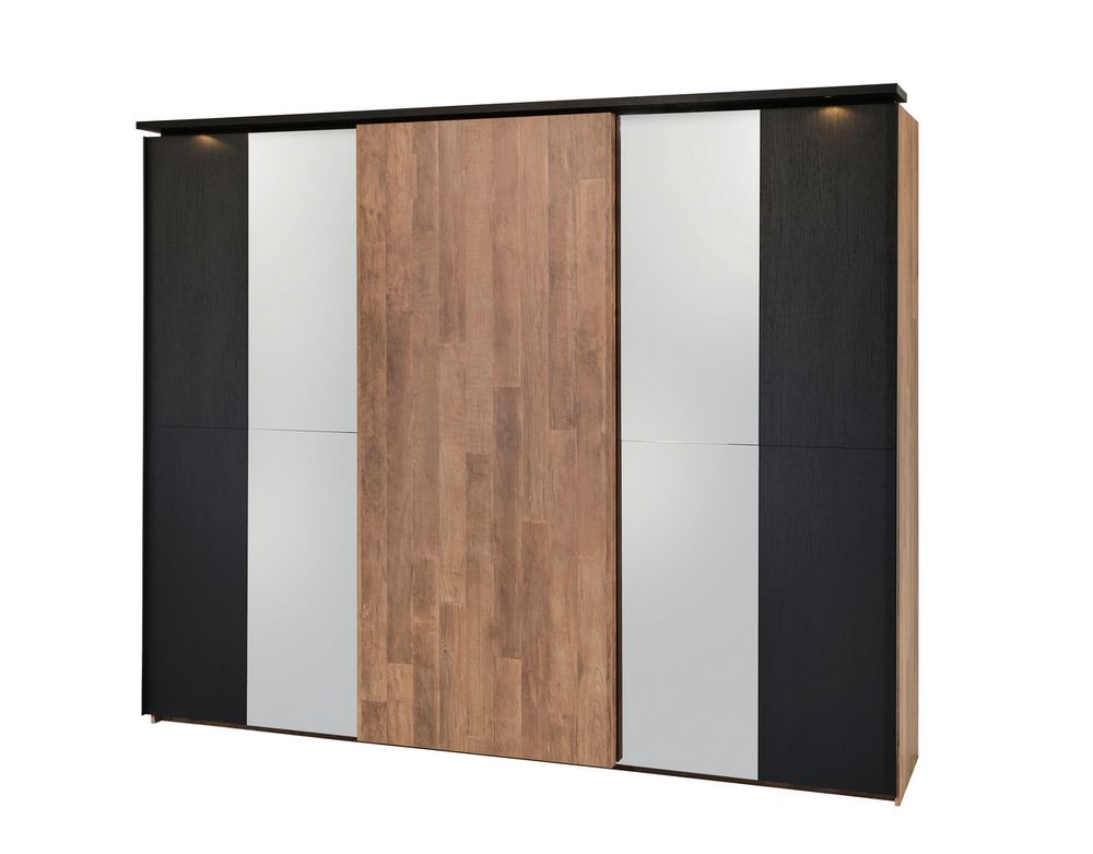 Slaapkamer JAIPUR - Old teak/Elegant Black C-MBR-JP-SK1