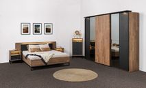 Slaapkamer JAIPUR - Old teak/Elegant Black C-MBR-JP-SK1
