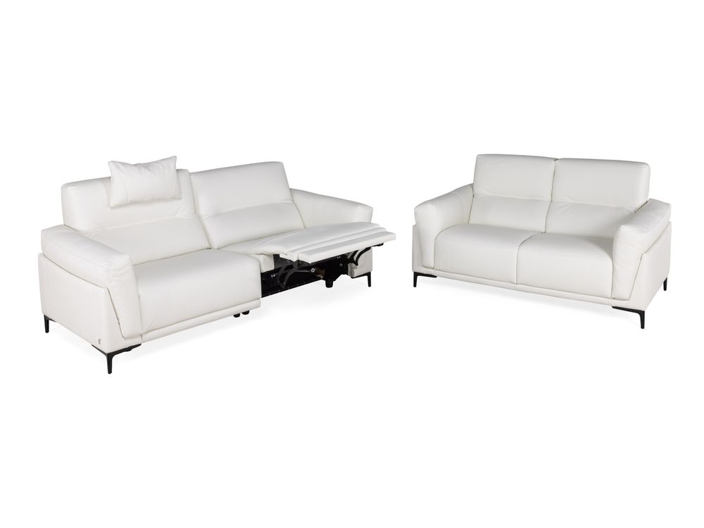 2-zit + 3-zit met 2 elektr. relaxen OSCAR - Wit le C-CAL-156-001