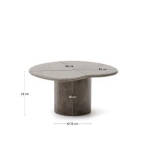 Salontafel MACARELLA - Geel Cement KAV J0300045PR14