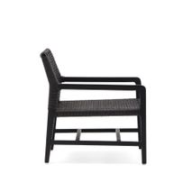 Loungefauteuil SABOLLA - Zwart / Teakhout KAV J1700018MM01