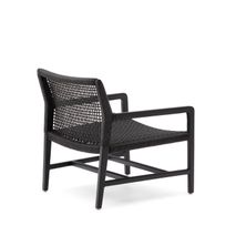 Loungefauteuil SABOLLA - Zwart / Teakhout KAV J1700018MM01
