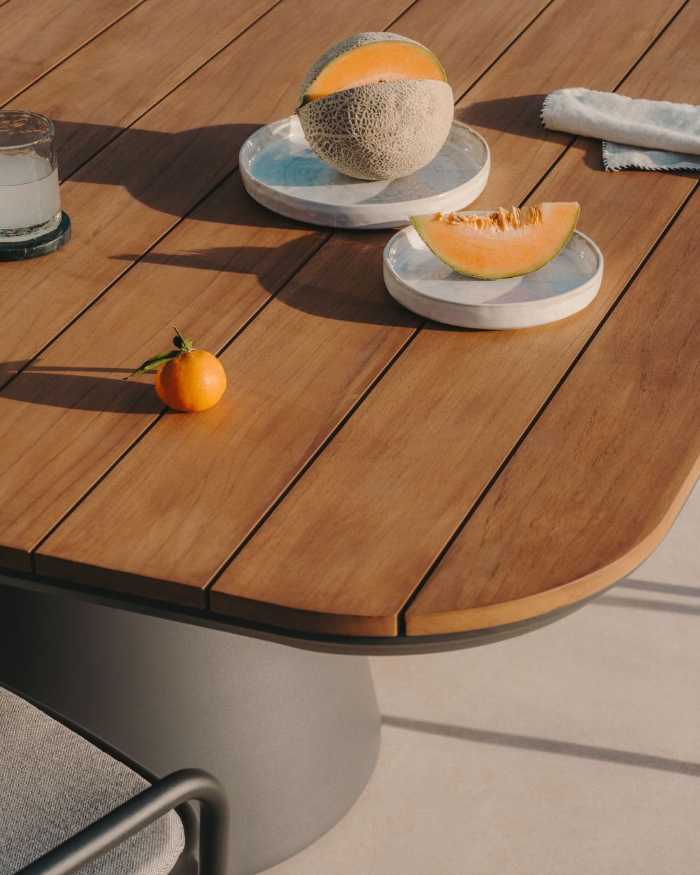 Tuintafel TUDONS - Teak / Aluminium KAV J01000064NN02