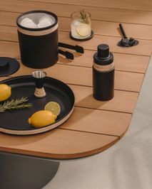 Tuintafel TUDONS - Teak / Aluminium KAV J01000064NN02