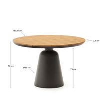 Ronde tuintafel TUDONS - Teak/Aluminium KAV J0100106NN02