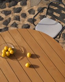 Ronde tuintafel TUDONS - Teak/Aluminium KAV J0100106NN02