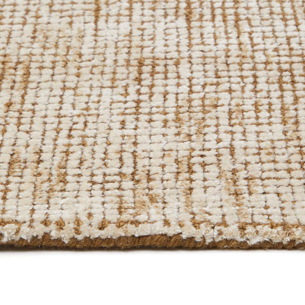 Tapijt SUSI - Wol / Bamboe-viscose Bruin KAV X0100181JJ81