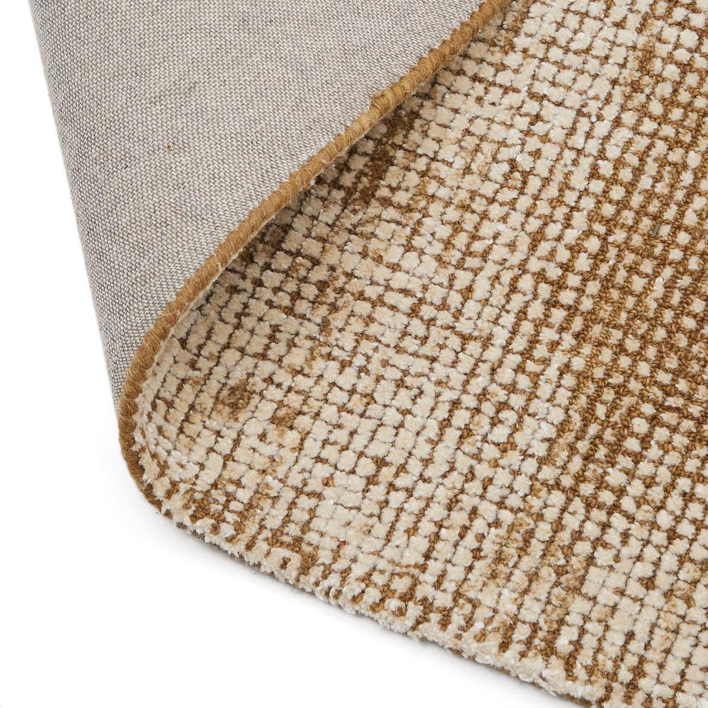 Tapijt SUSI - Wol / Bamboe-viscose Bruin KAV X0100181JJ81