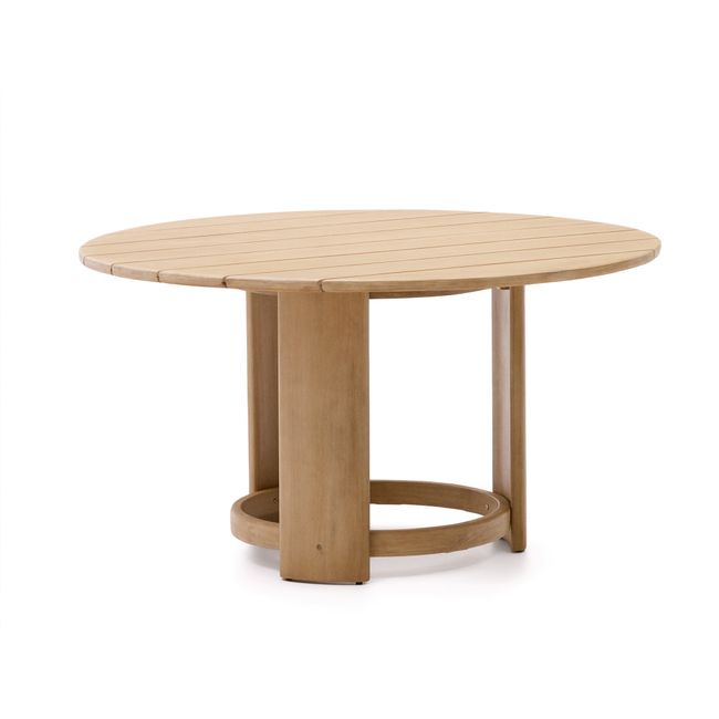 Ronde tuintafel XORIGUER - Massief eucalyptushout