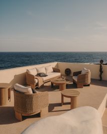 Bijzettafel XORIGUER - Massief eucalyptushout KAV J0400025MM46