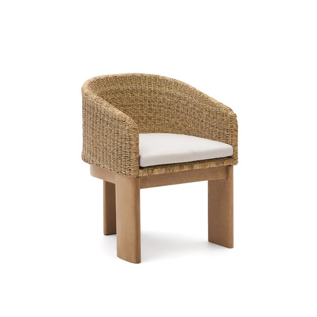 Tuinstoel XORIGUER - Synthetisch rotan/Eucalyptush