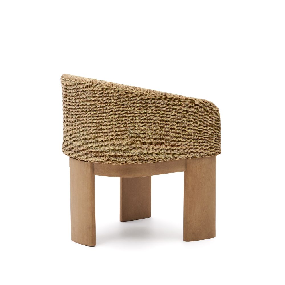 Tuinstoel XORIGUER - Synthetisch rotan/Eucalyptush KAV J0600091FF12