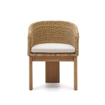 Tuinstoel XORIGUER - Synthetisch rotan/Eucalyptush KAV J0600091FF12