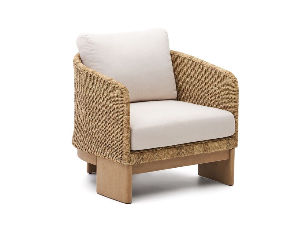 Fauteuil XORIGUER - Synthetisch Rotan / Eucalyptus KAV J1700050FF12