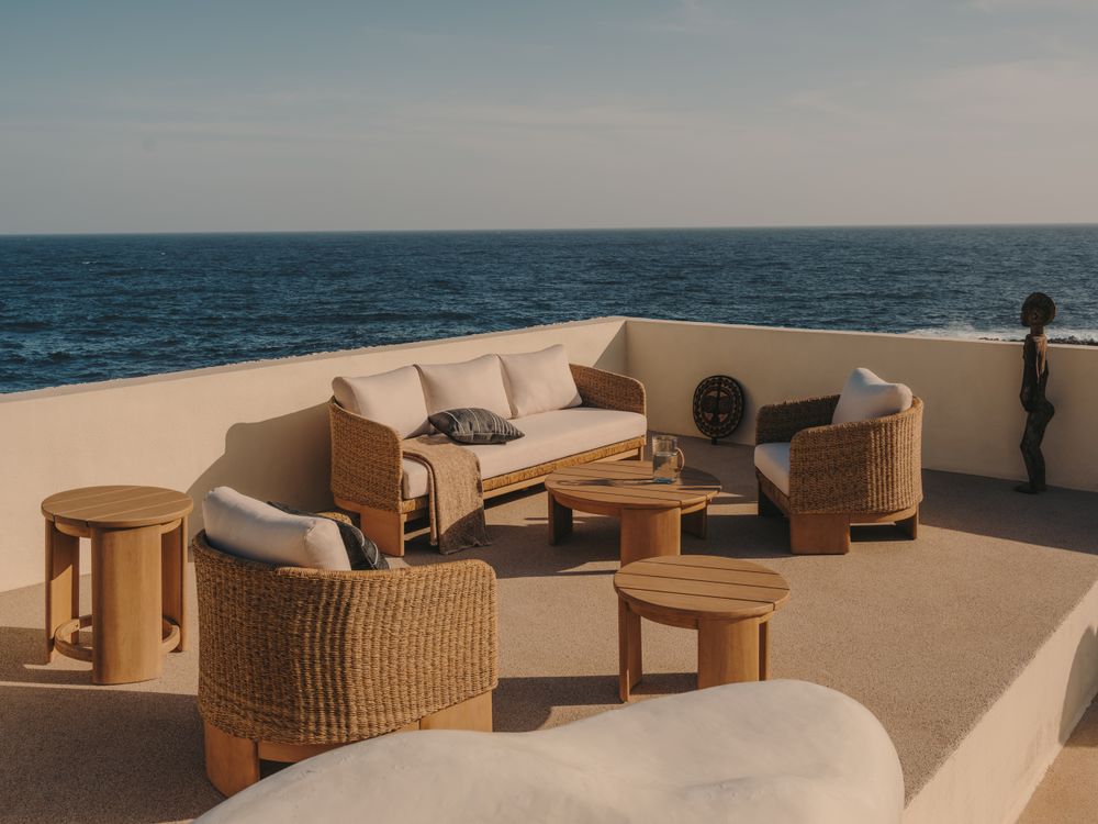 3-zit XORIGUER - Synthetisch rotan/Eucalyptushout KAV J1700052FF12