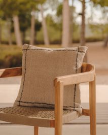 Tuinstoel ICARO - Massief teak/Beige touw KAV J0600108JJ12