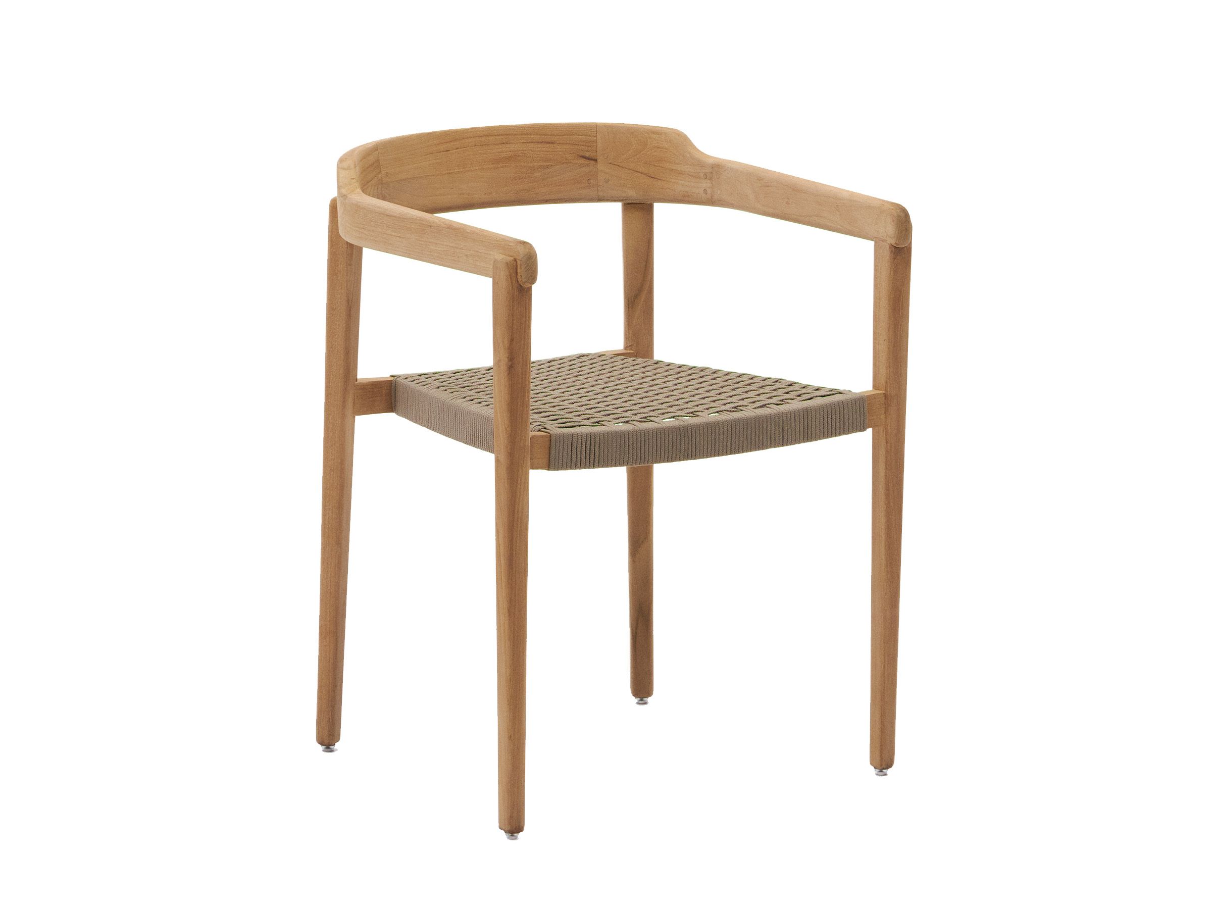 Tuinstoel ICARO - Massief teak/Beige touw KAV J0600108JJ12