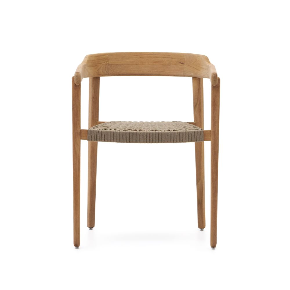 Tuinstoel ICARO - Massief teak/Beige touw KAV J0600108JJ12