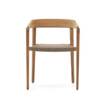 Tuinstoel ICARO - Massief teak/Beige touw KAV J0600108JJ12