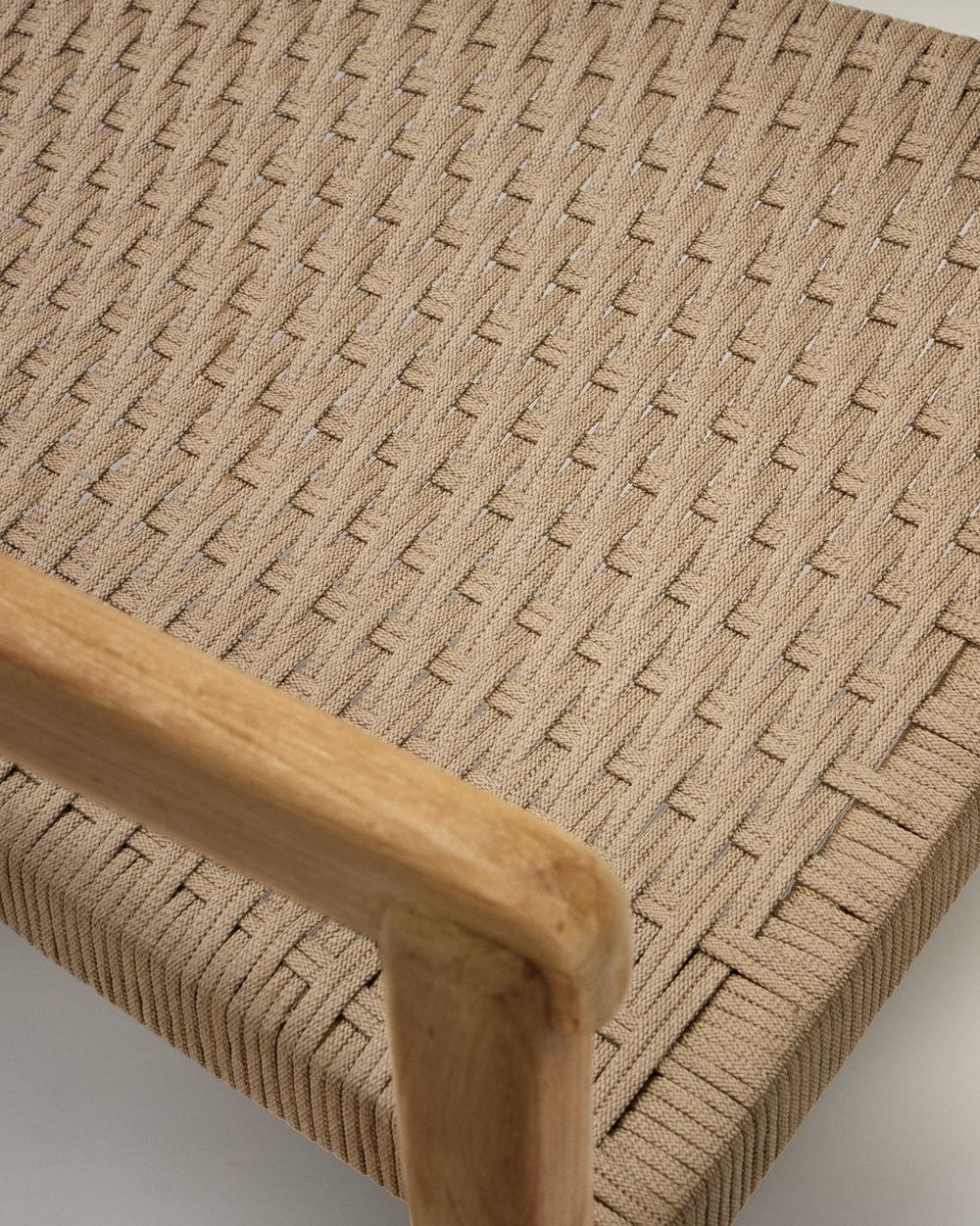 Tuinstoel ICARO - Massief teak/Beige touw KAV J0600108JJ12