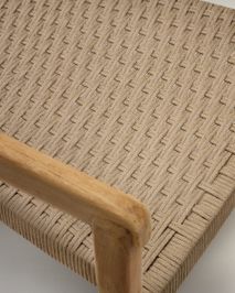 Tuinstoel ICARO - Massief teak/Beige touw KAV J0600108JJ12