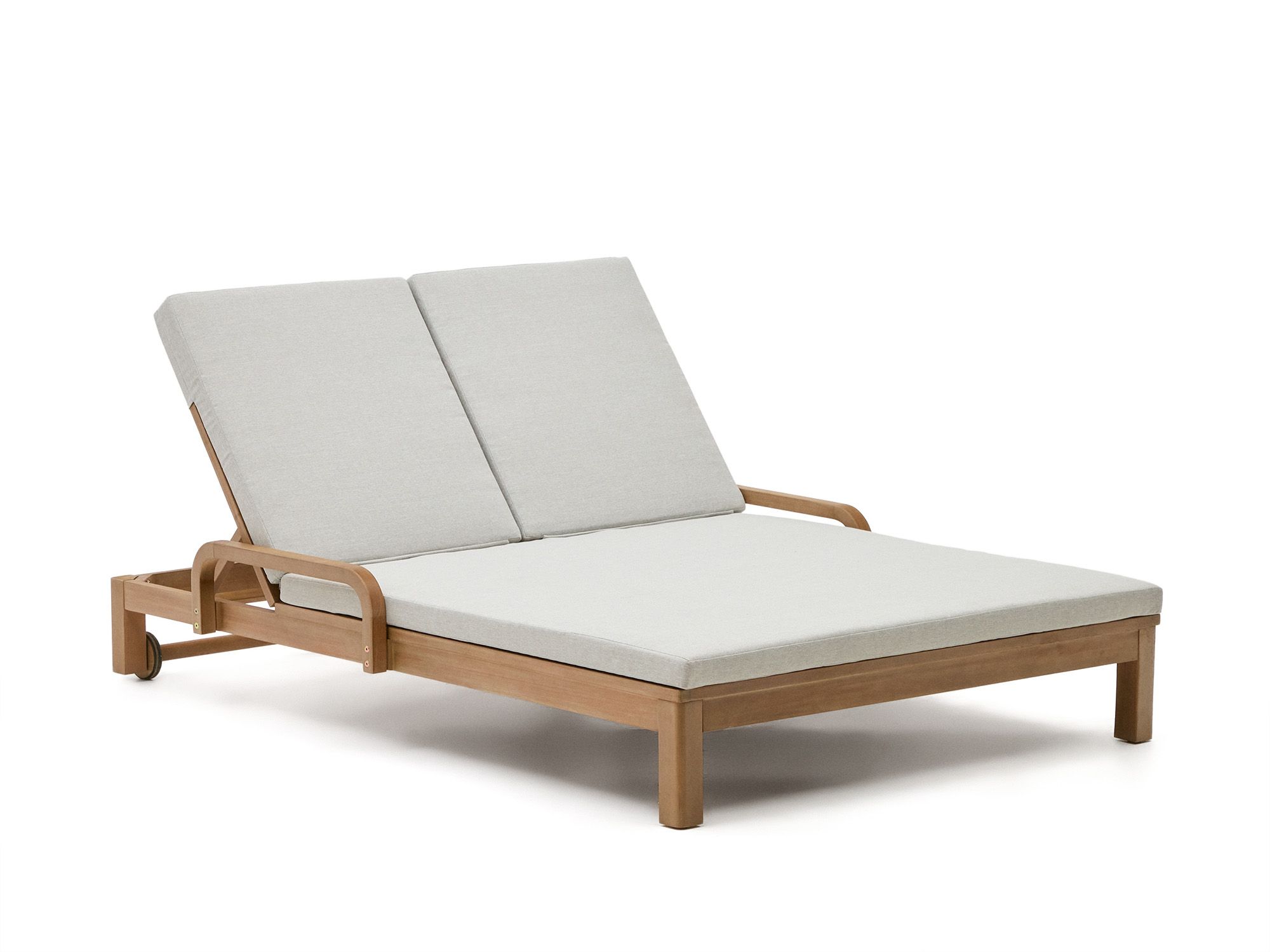 Tweepersoonsligstoel SONSAURA - Massief eucalyptus KAV J1300019JJ12