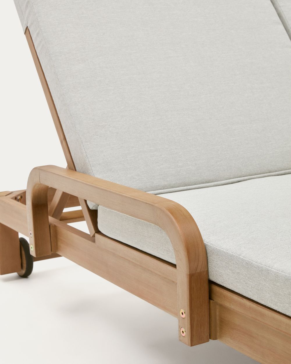 Tweepersoonsligstoel SONSAURA - Massief eucalyptus KAV J1300019JJ12