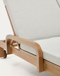 Tweepersoonsligstoel SONSAURA - Massief eucalyptus KAV J1300019JJ12