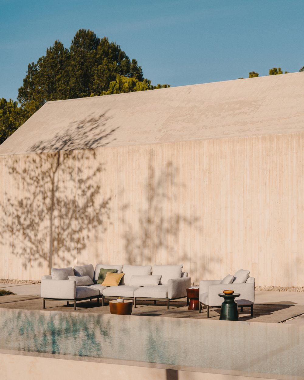 Bijzettafel MESQUIDA - Mosterd/Keramiek KAV J2200019PR81