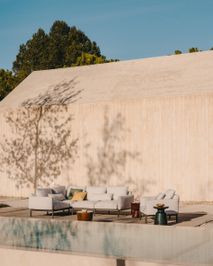 Bijzettafel MESQUIDA - Mosterd/Keramiek KAV J2200019PR81