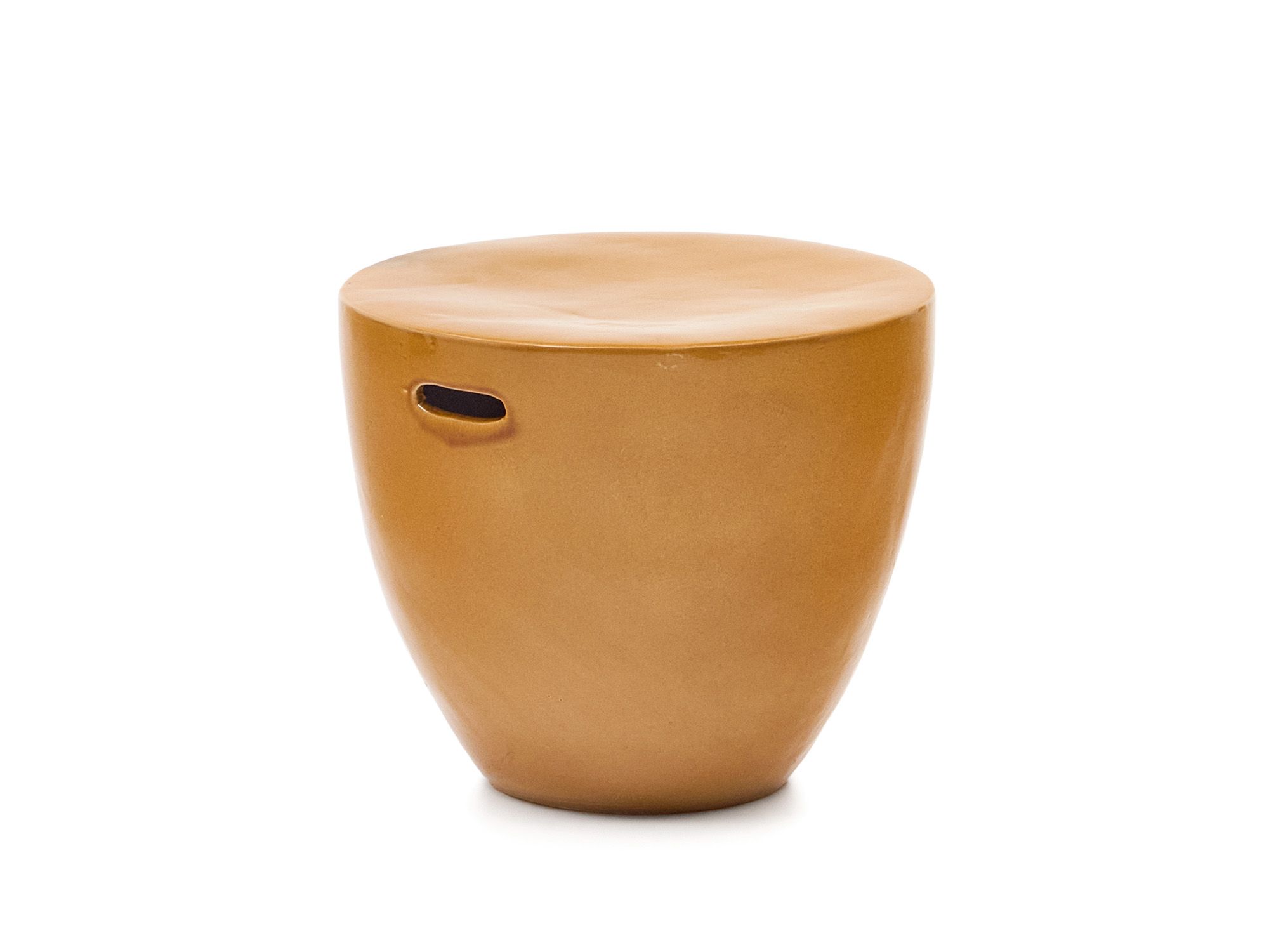 Bijzettafel MESQUIDA - Mosterd/Keramiek KAV J2200019PR81