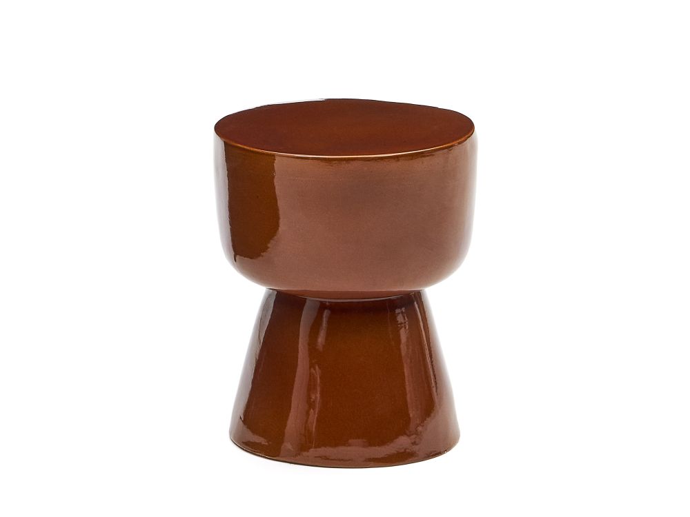 Bijzettafel MESQUIDA - Terracotta / Keramiek KAV J2200023PR09