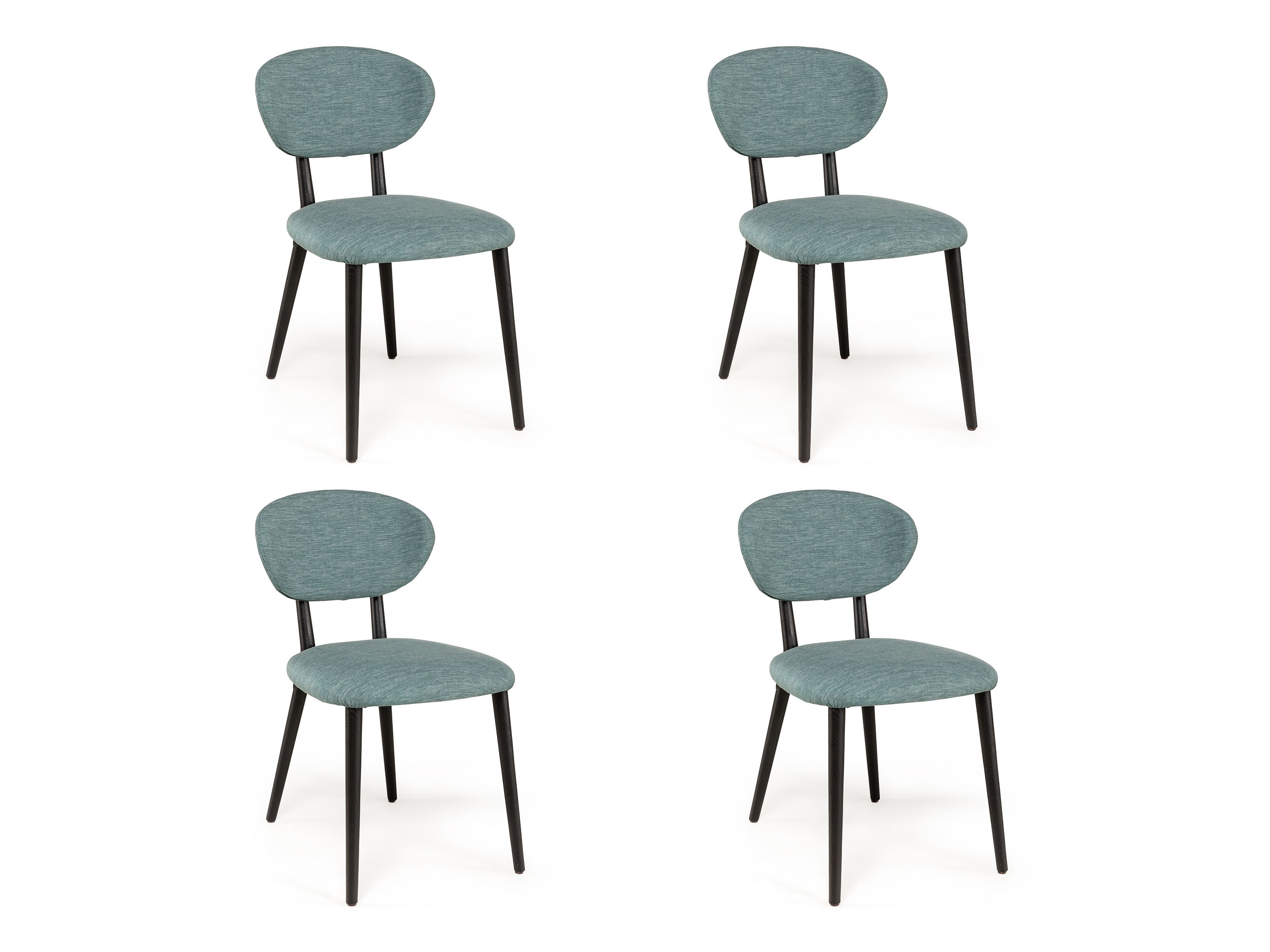 Set 4 stoelen TORO - Emerald groen