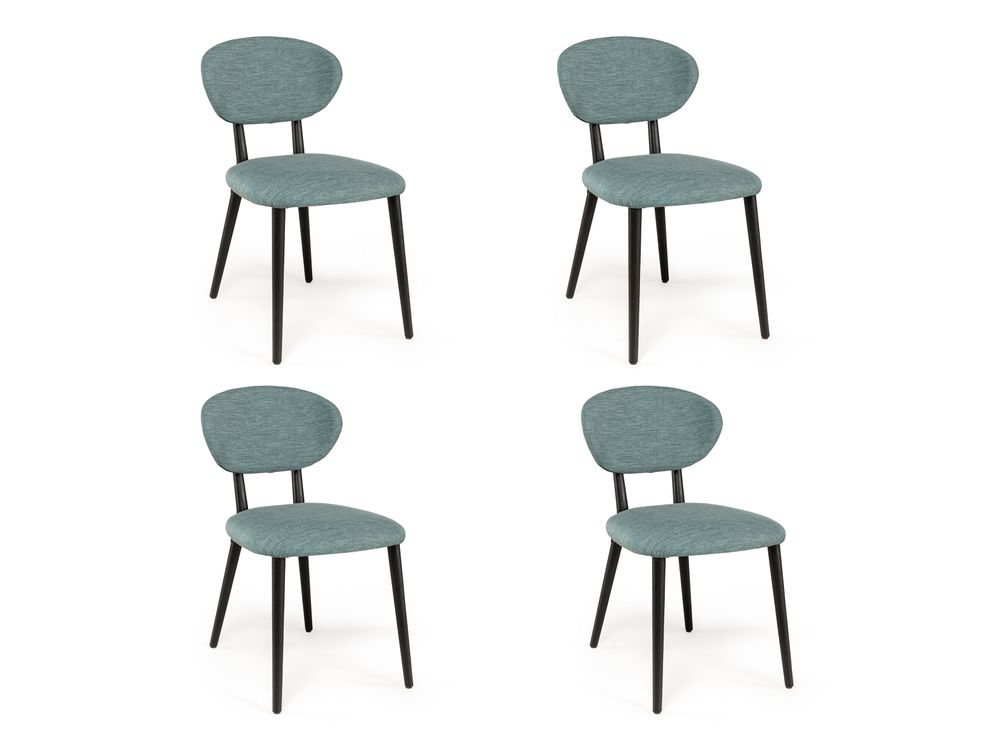 Set 4 stoelen TORO - Emerald groen C-MOB TO STPH