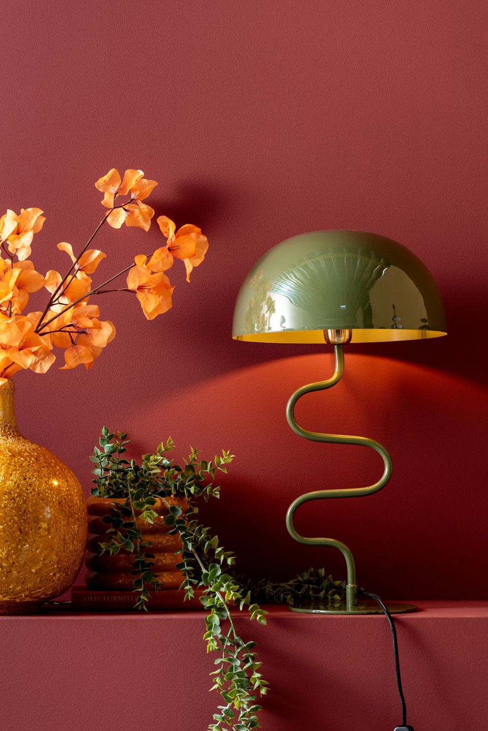 Tafellamp TWIST - Red ochre PST LM2128GR