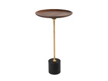 Bijzettafel JUGGLER - Walnoot/Metaal PMP JU BT-28-W