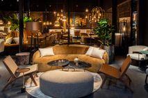 Bijzettafel JUGGLER - Walnoot/Metaal PMP JU BT-28-W